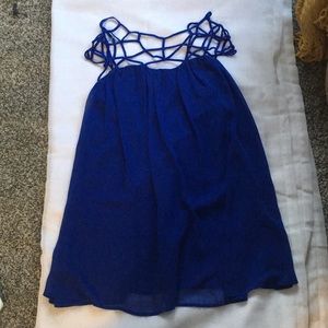 Nameless royal blue mini dress
